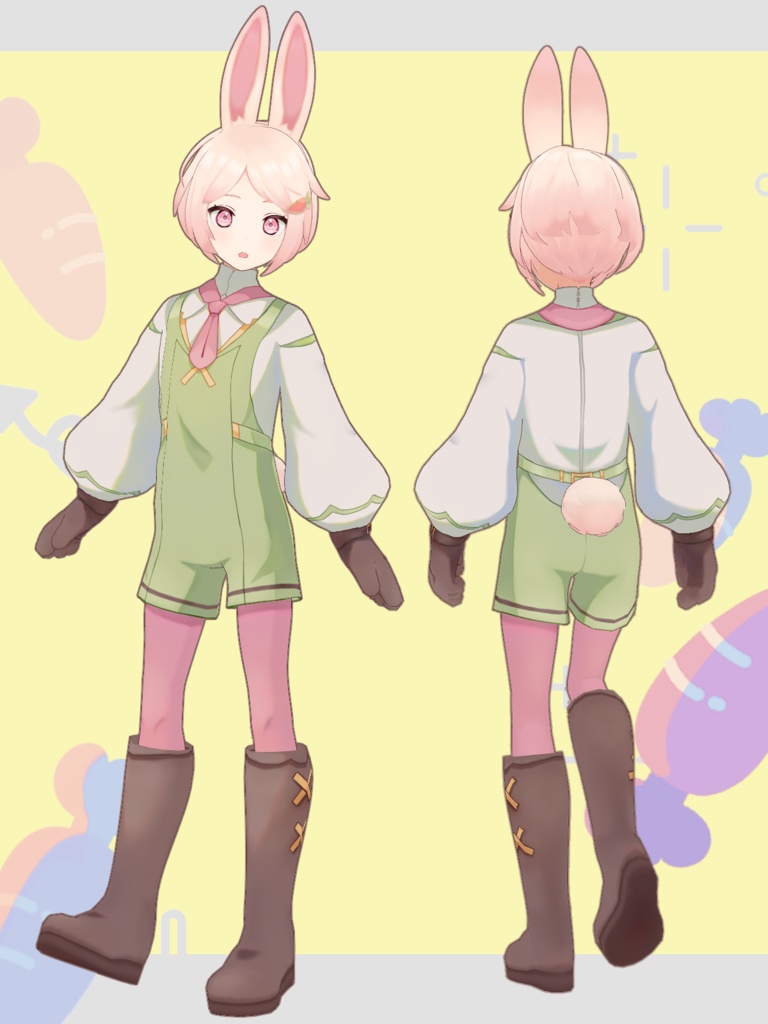 オリジナル3Dモデル『こざき』