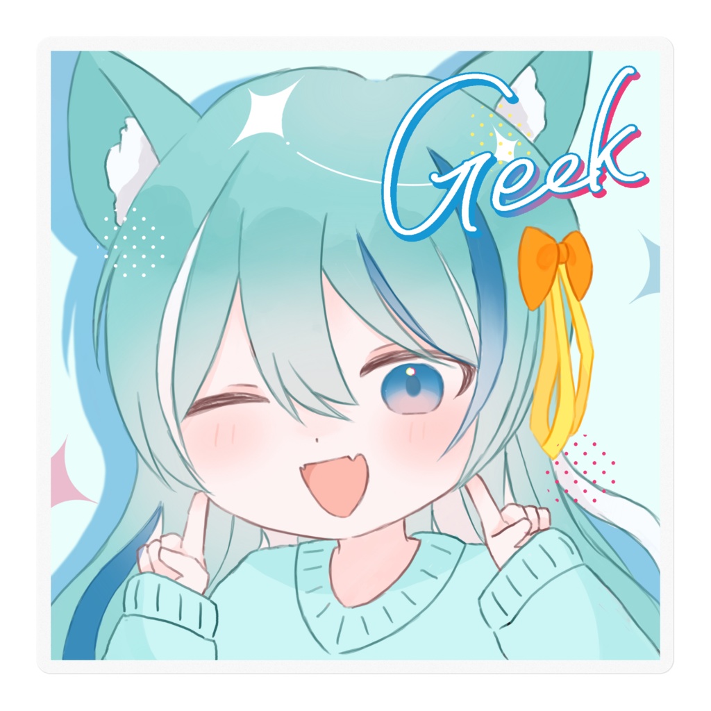 ぎーかちゃんステッカー Ver.1