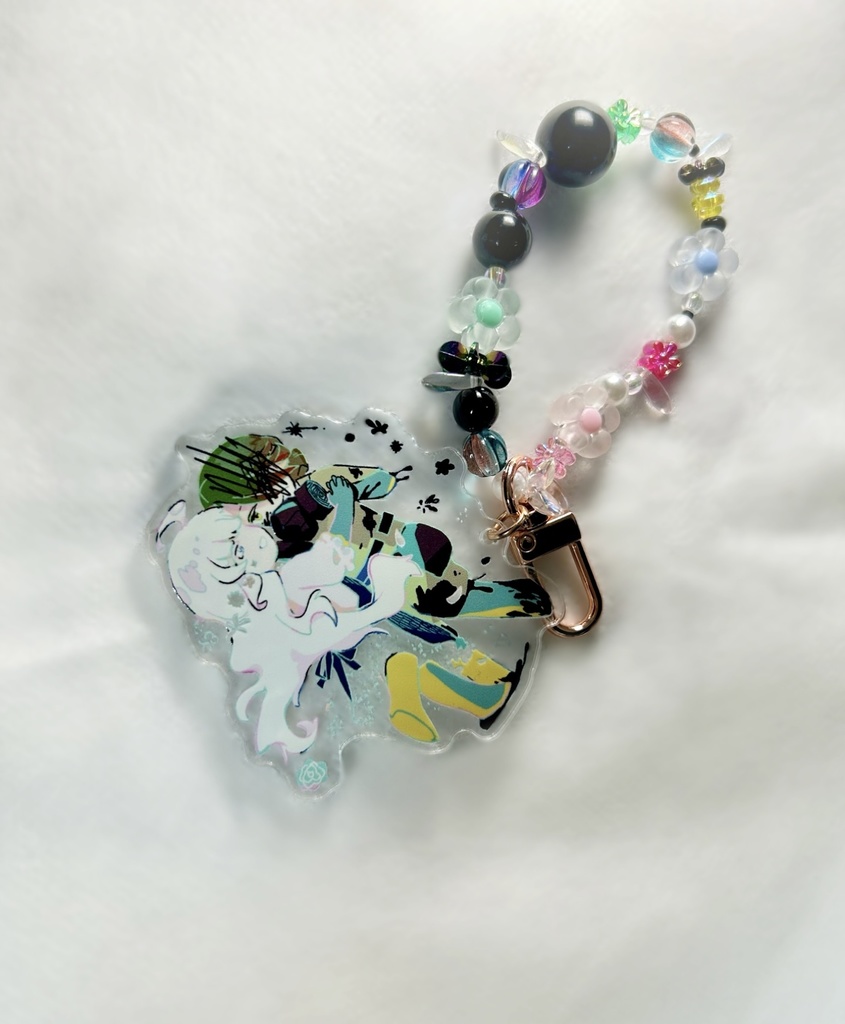 『花に穢』ビーズアクキー