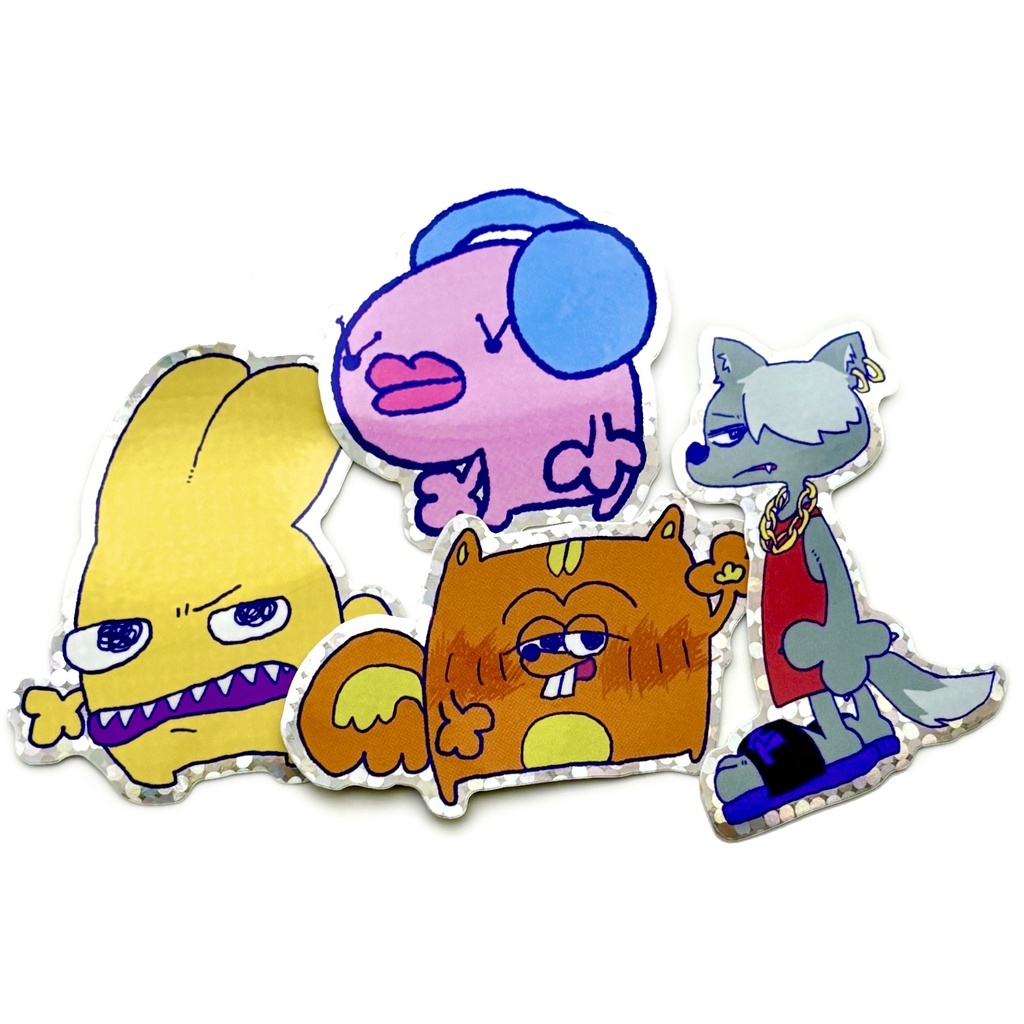 【サギー】ステッカー4種