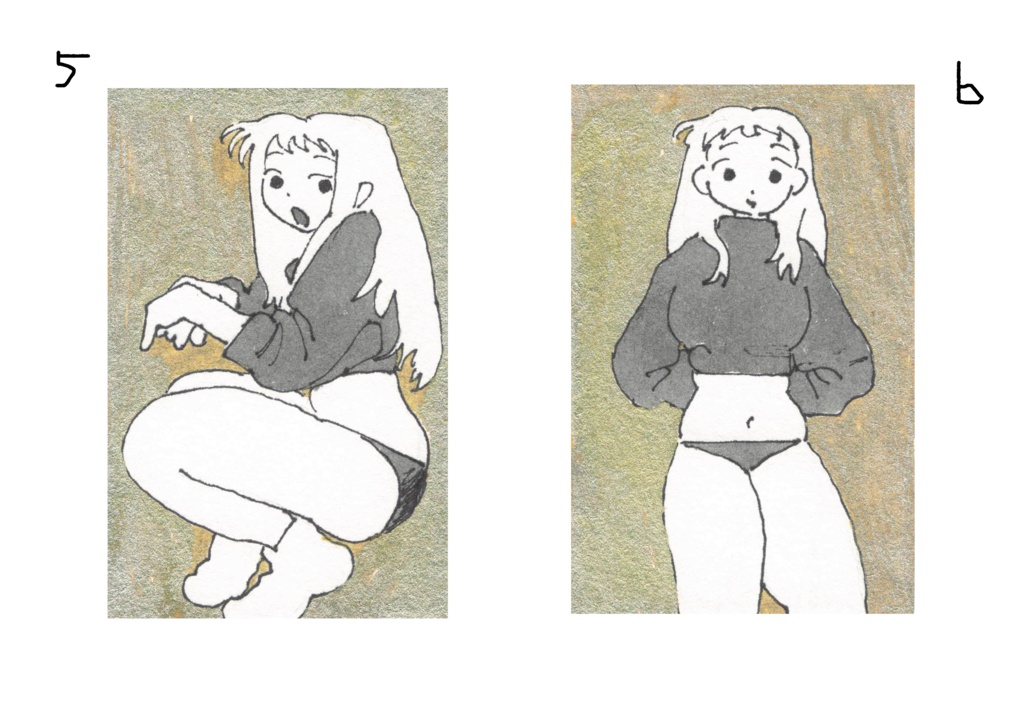 小さな絵 ならし(1,2,3,4,5,6)