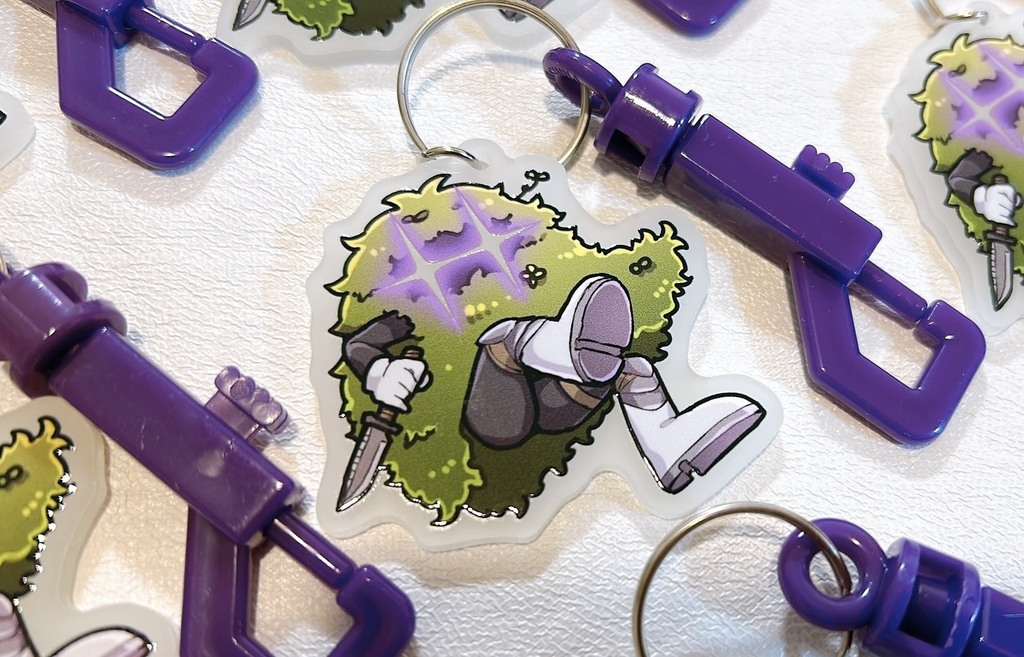 🌳🚬光るアクリルキーホルダー