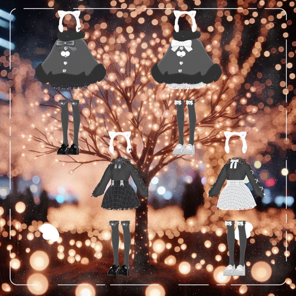 【4アバター対応】♥りりーふぁーこーと♥【VRC】