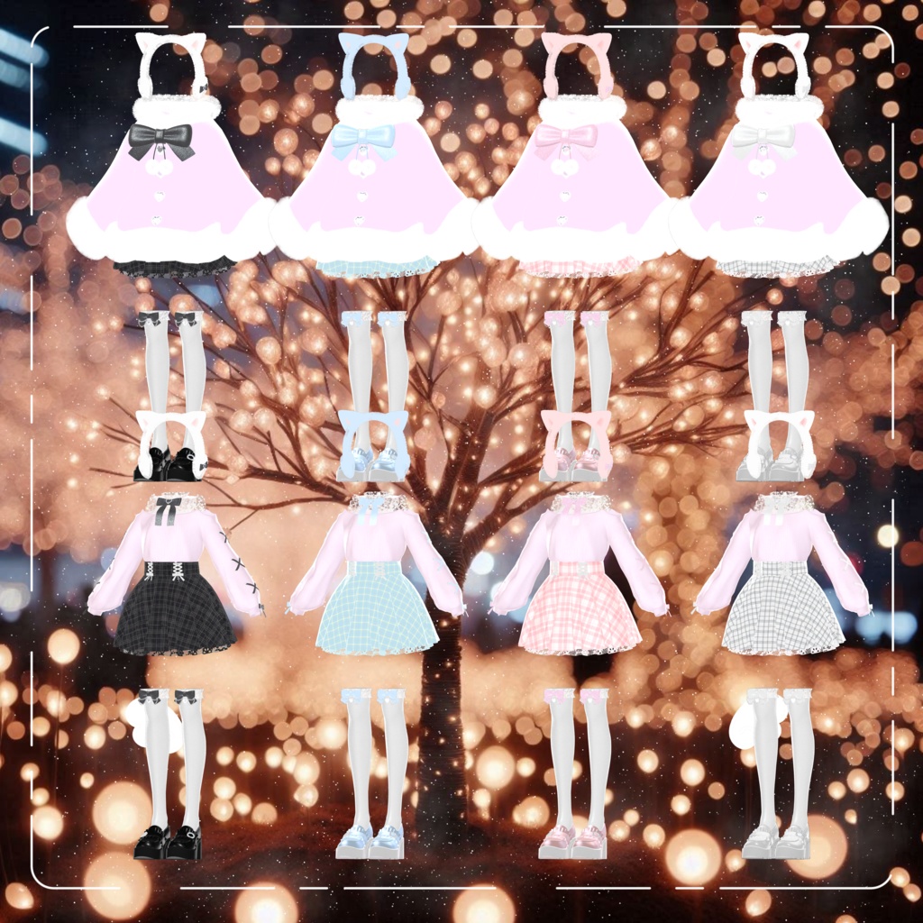 【4アバター対応】♥りりーふぁーこーと♥【VRC】