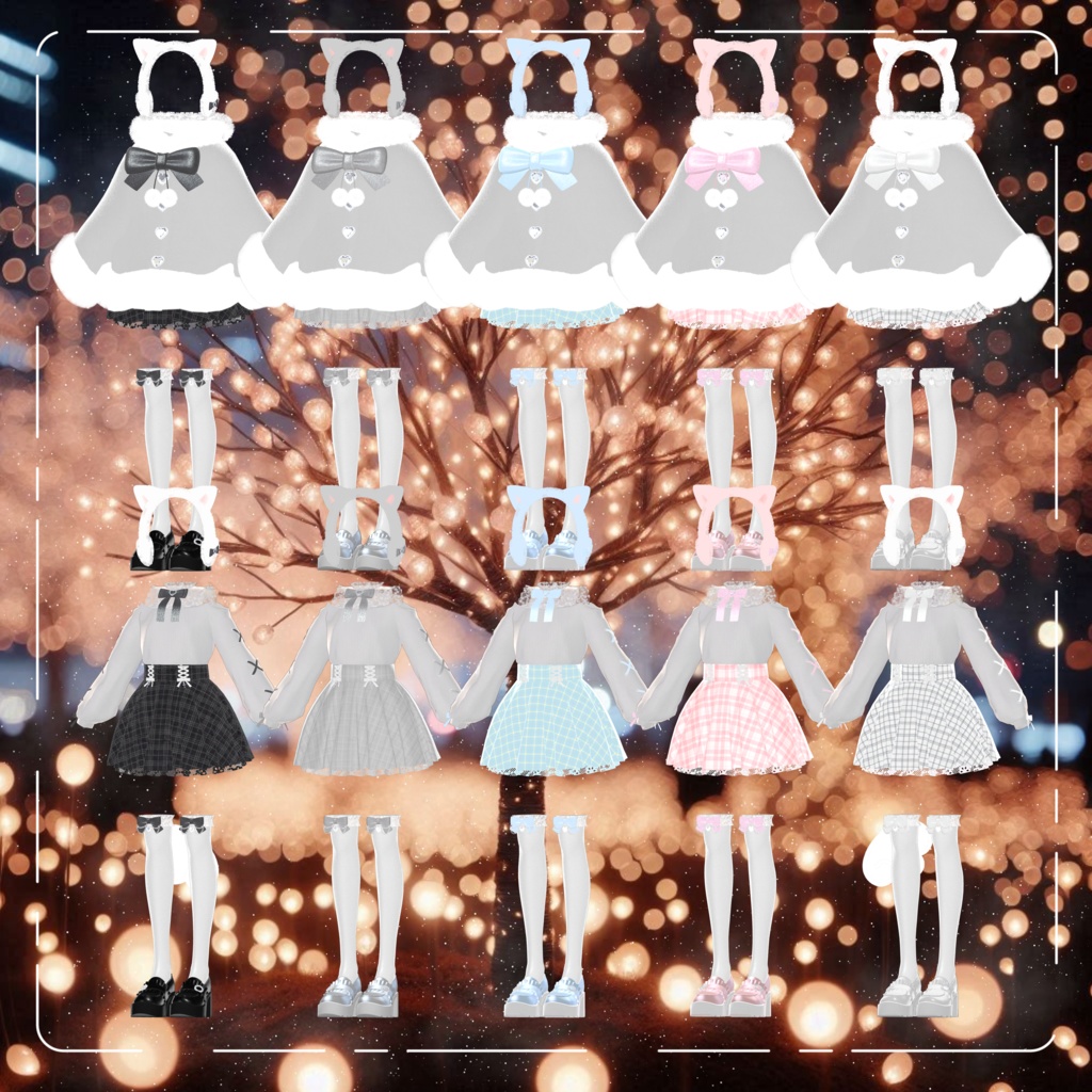 【4アバター対応】♥りりーふぁーこーと♥【VRC】