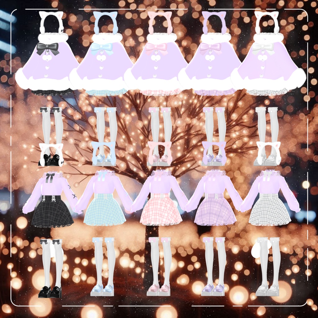 【4アバター対応】♥りりーふぁーこーと♥【VRC】