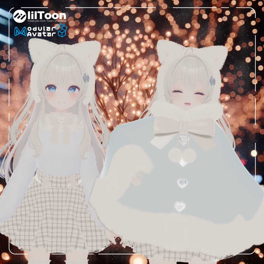 【4アバター対応】♥りりーふぁーこーと♥【VRC】