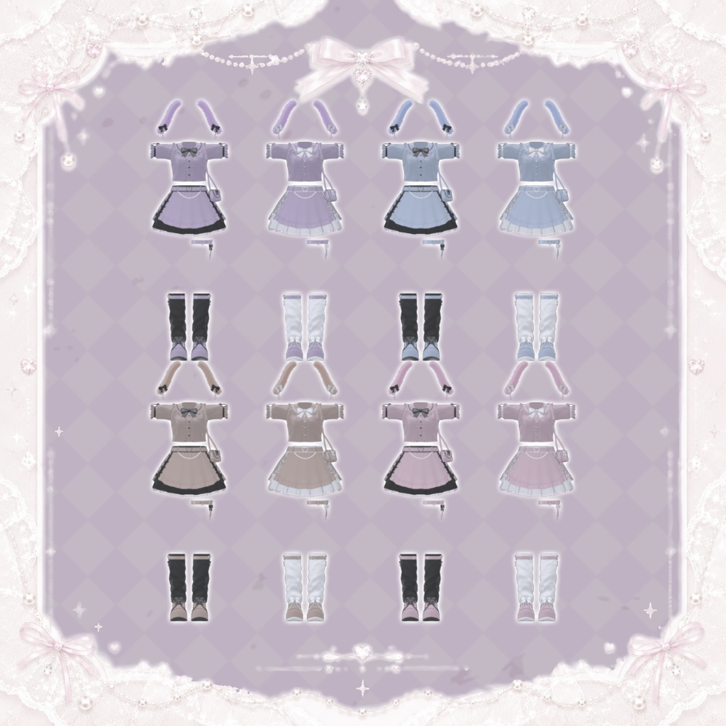 【VRC】♥MilkeyRabbit-ミルキーラビット♥【12アバター対応】