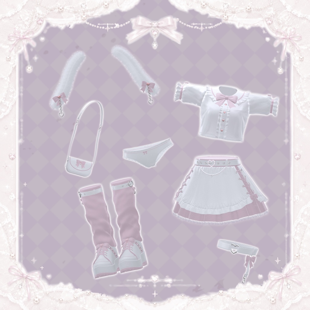 【VRC】♥MilkeyRabbit-ミルキーラビット♥【12アバター対応】