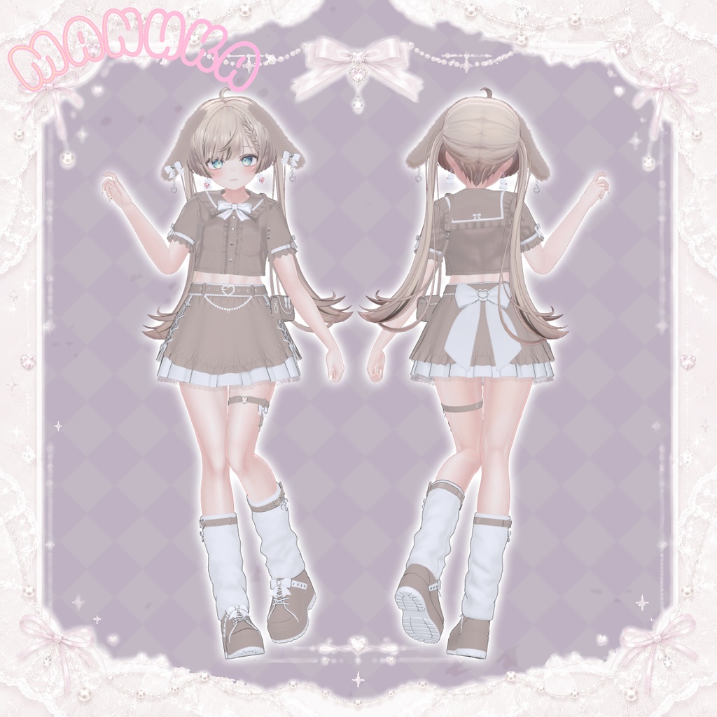 【VRC】♥MilkeyRabbit-ミルキーラビット♥【12アバター対応】