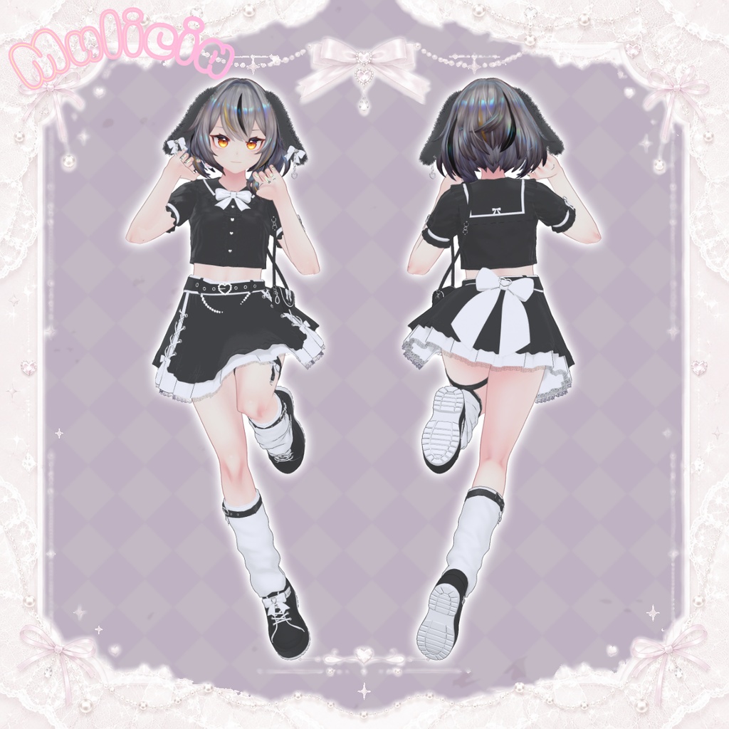 【VRC】♥MilkeyRabbit-ミルキーラビット♥【12アバター対応】
