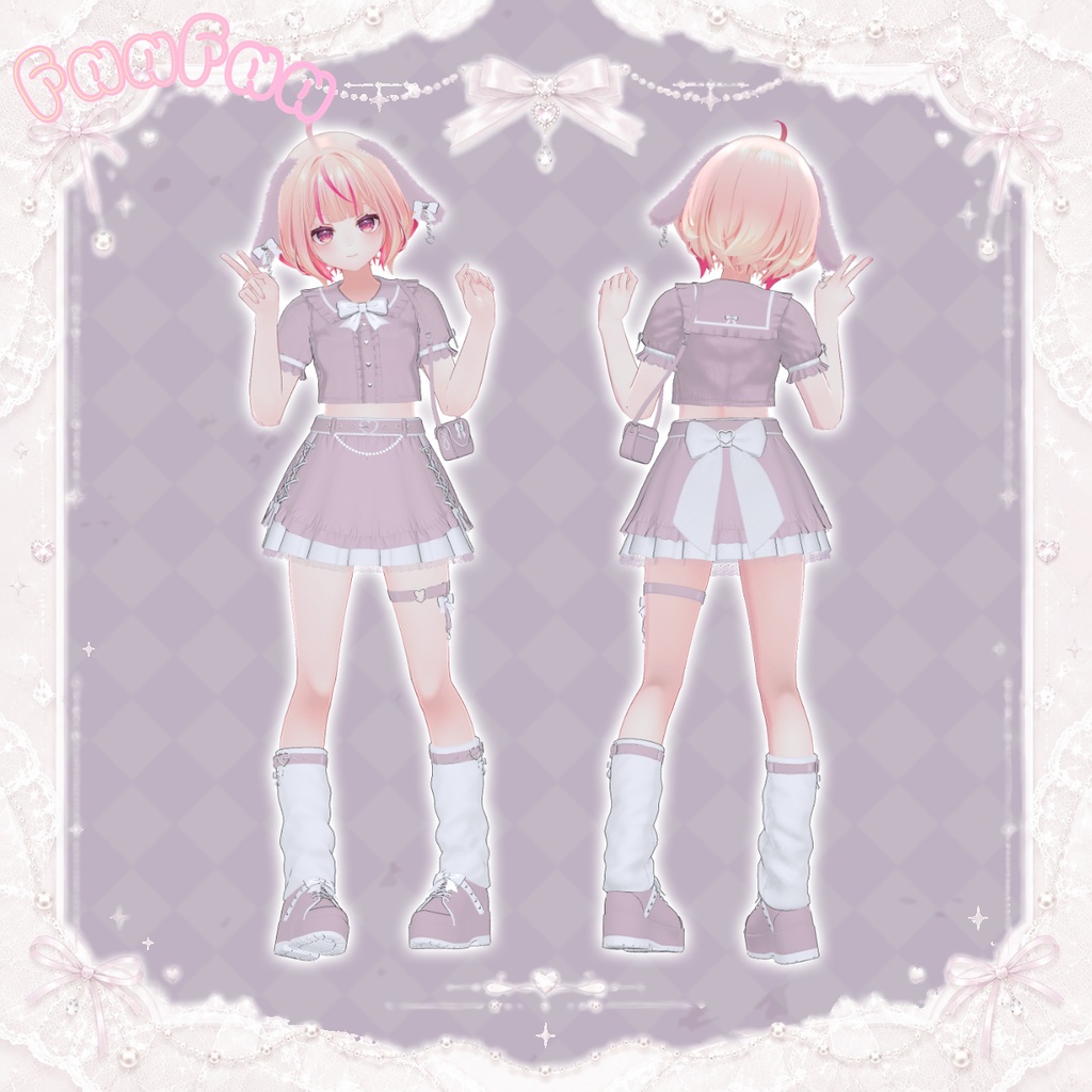 【VRC】♥MilkeyRabbit-ミルキーラビット♥【12アバター対応】