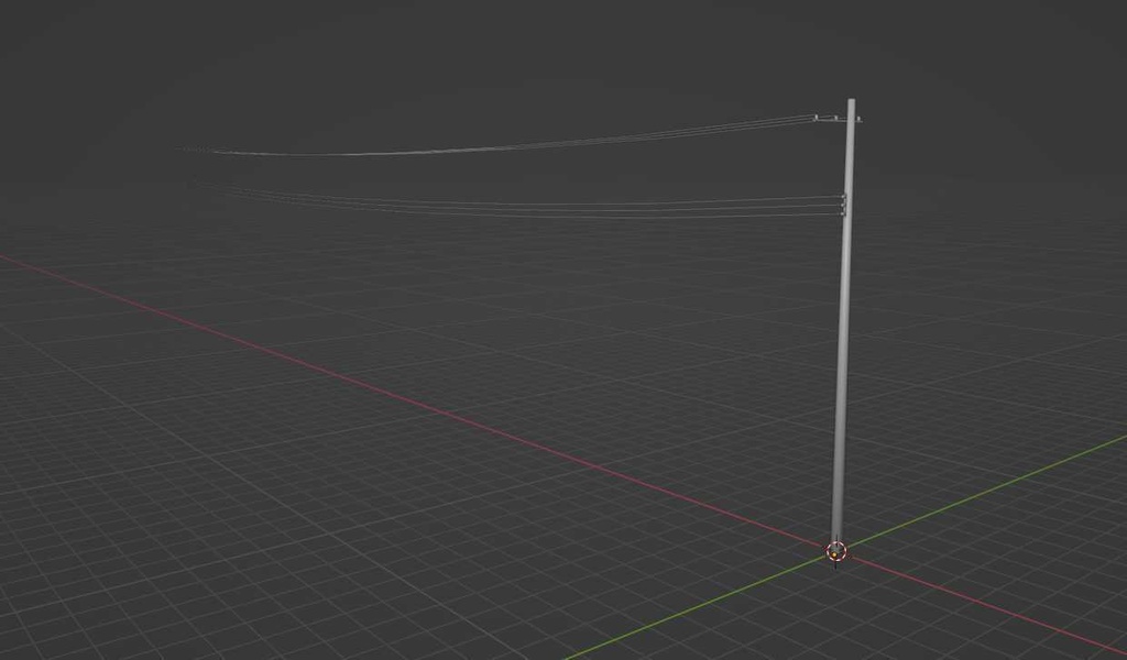 【CC0】シンプルな電柱 / Utility pole / 전봇대 / 电线杆