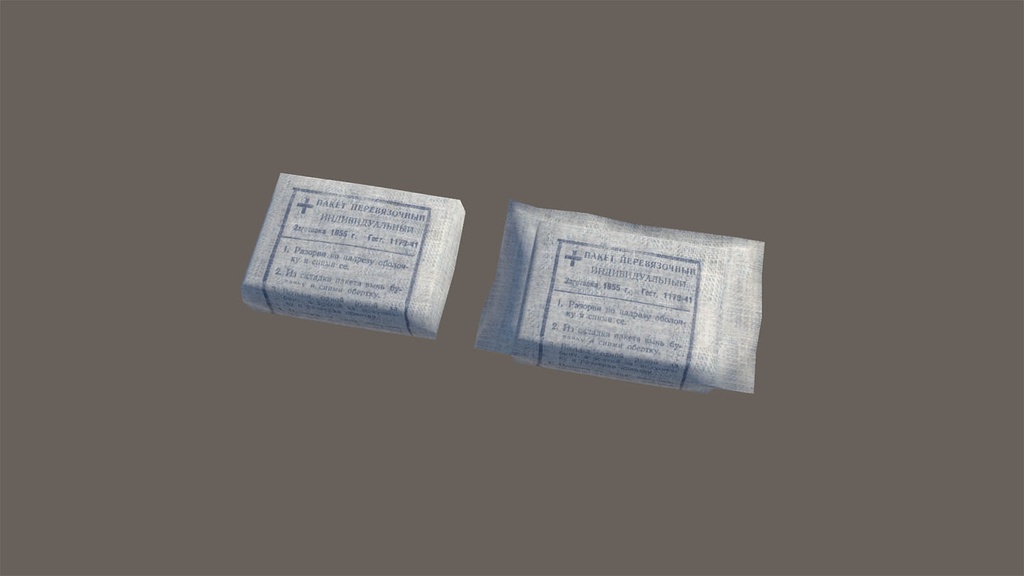 ソ連の包帯 Soviet Bandage First Aid Medical Kit