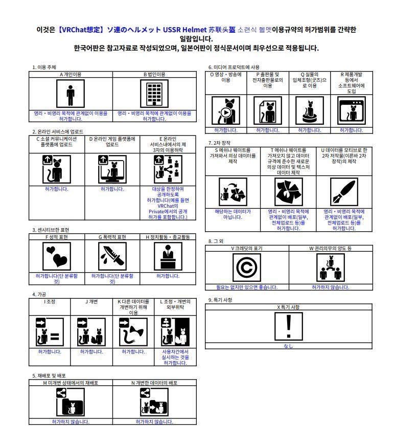 【VRChat想定】ソ連のヘルメット USSR Helmet 苏联头盔 소련식 헬멧