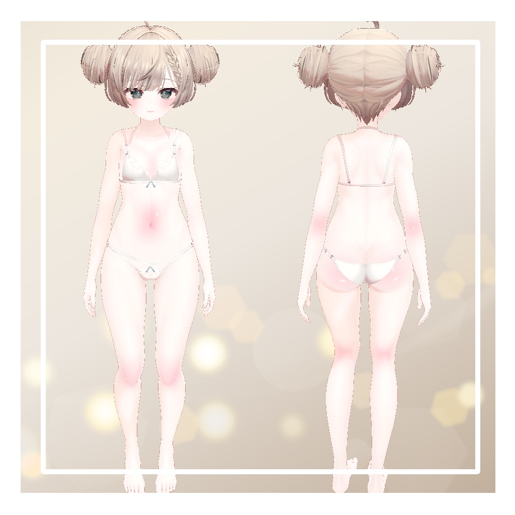 🩷マヌカ-Manuka-白肌&赤らみ♡涙袋あり地雷メイク+BodyBlush🩷