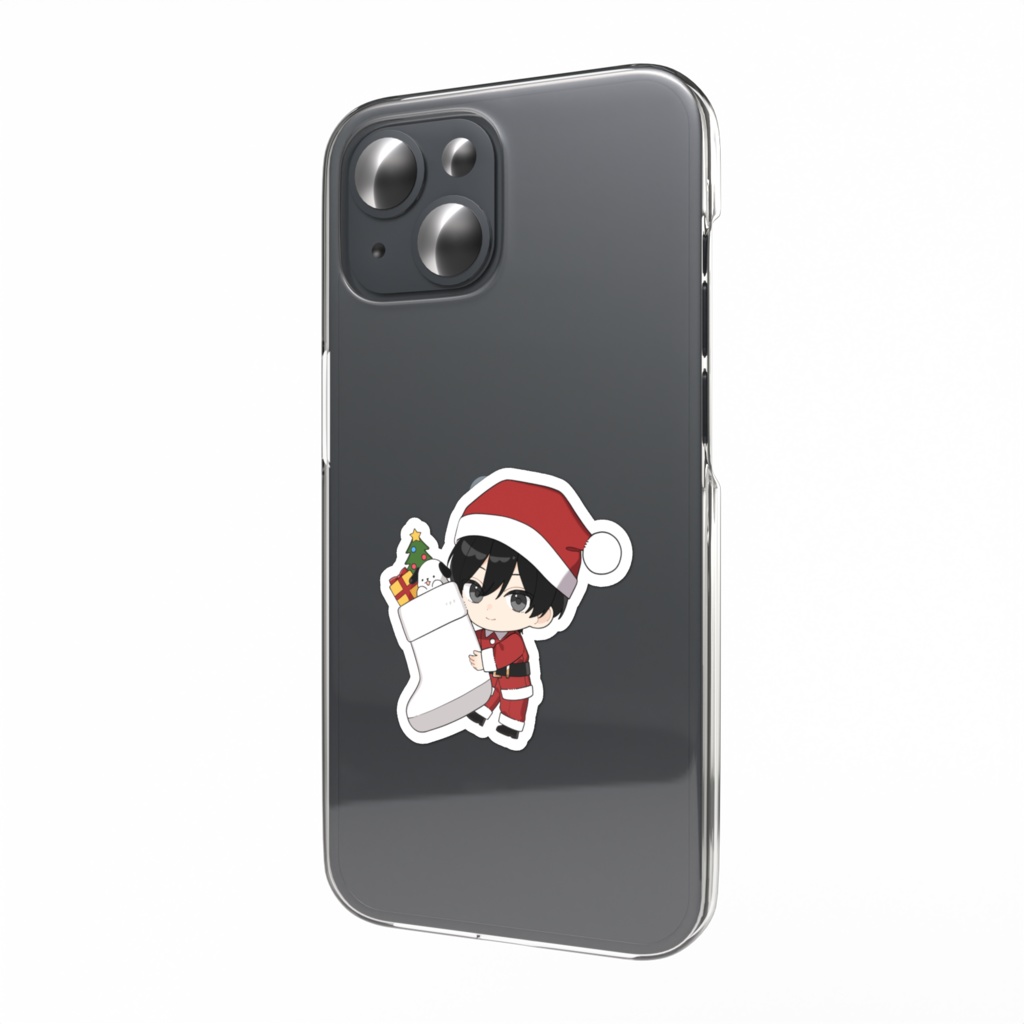 あくんステッカー　サンタさんver