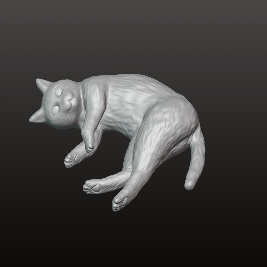 横たわる猫