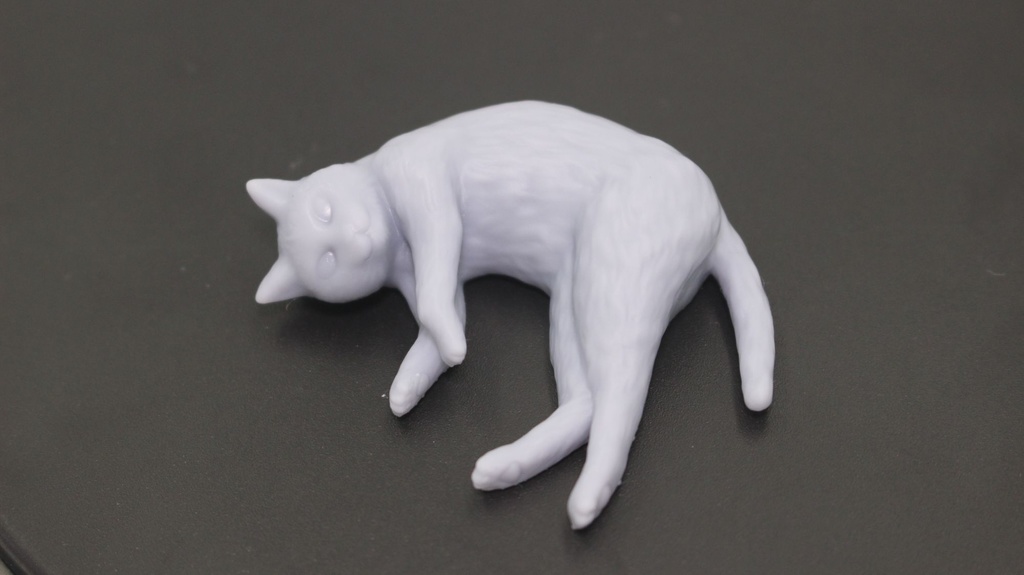 1/12用 横たわる猫 3匹セット【ジオラマ用小物】