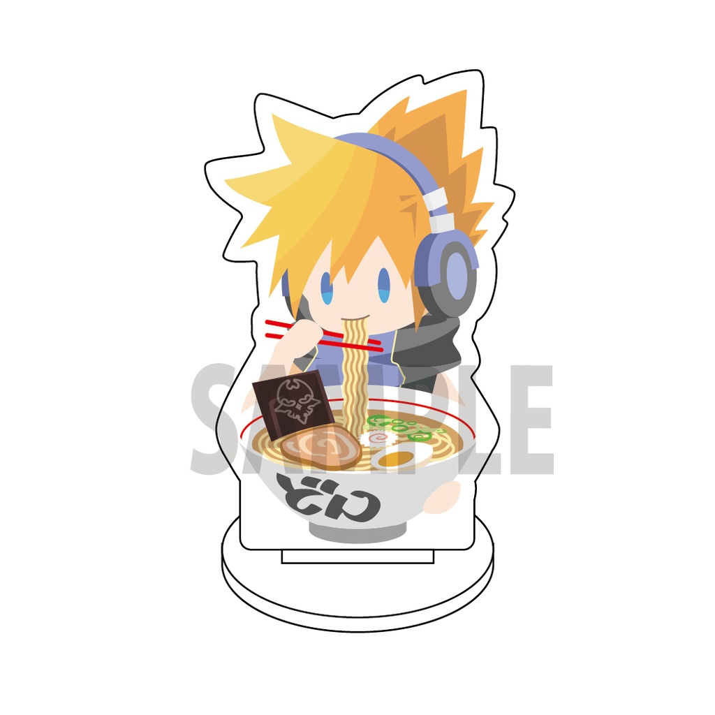 とうふ堂　ラーメン　6cm　アクリルスタンド　BOOTH