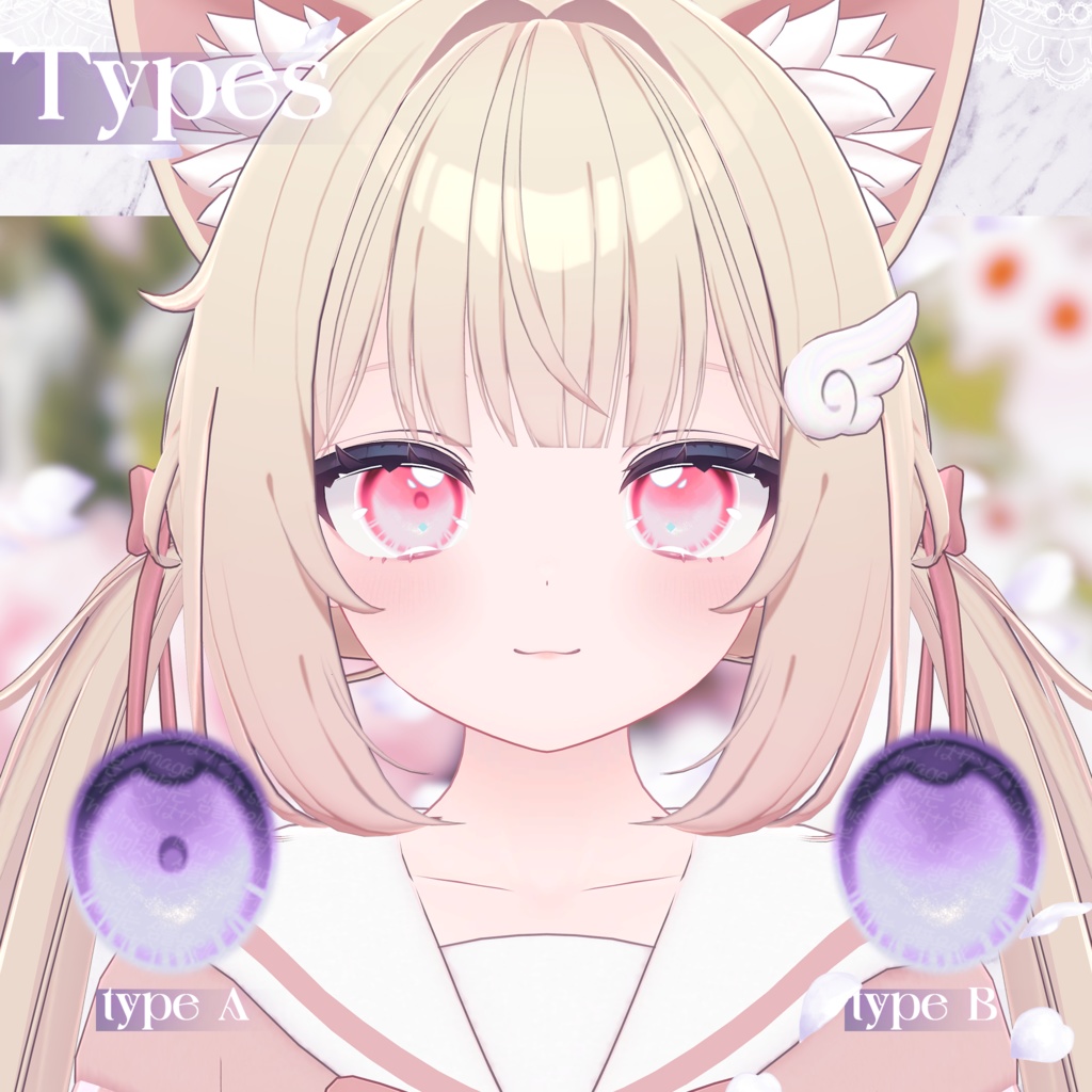 【25アバター対応】💐Floral Dew eye texture💐(2 types!)