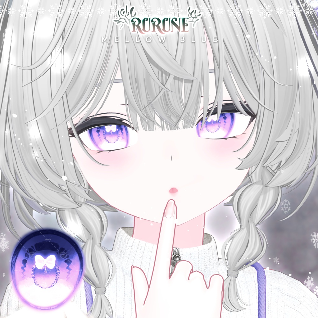 【12アバター対応】🌿Mistletoe eye texture🌿