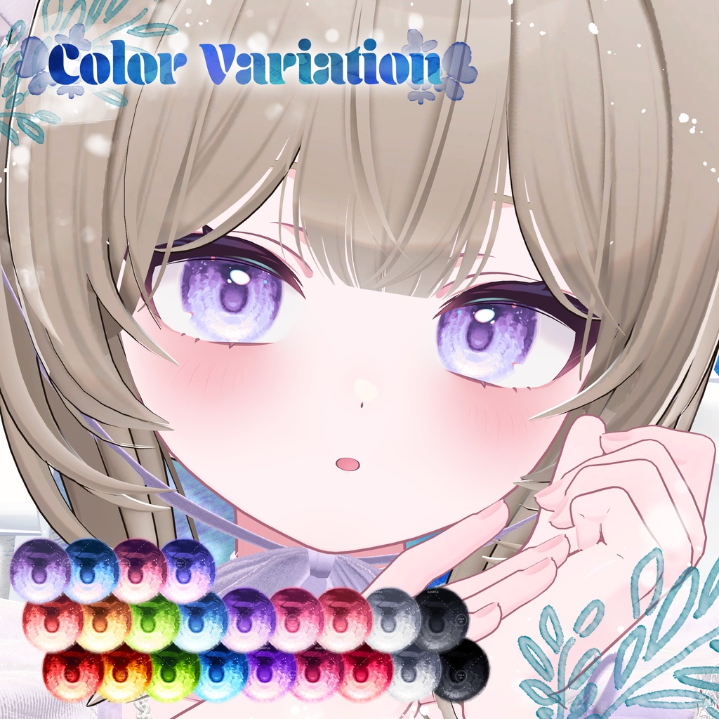 【19アバター対応】🫧Watery eye texture🫧