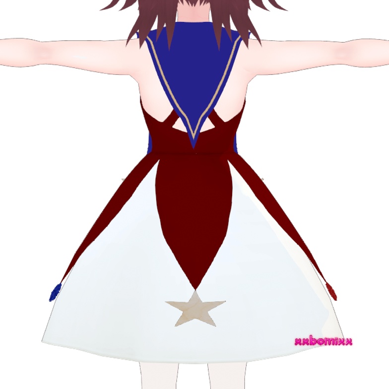 《 VRoid 》Clown Dress Set