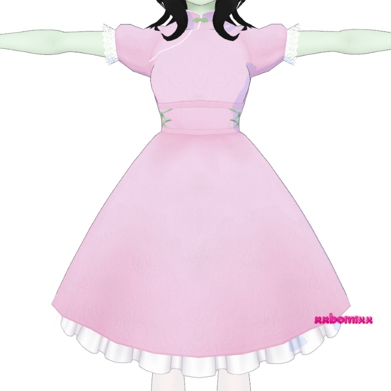 《 VRoid 》Pink Qipao