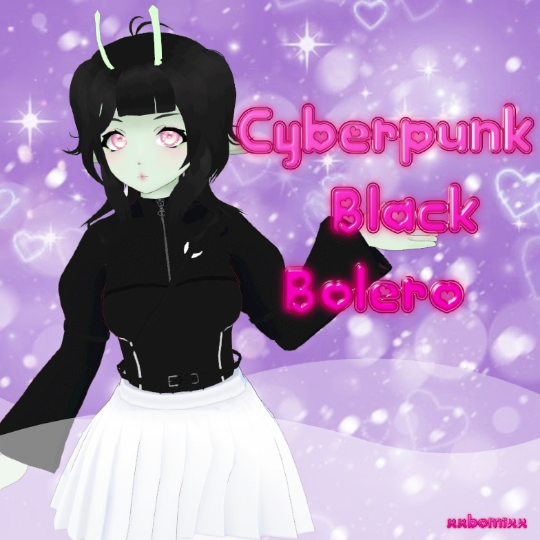《 VRoid 》cyberpunk black bolero