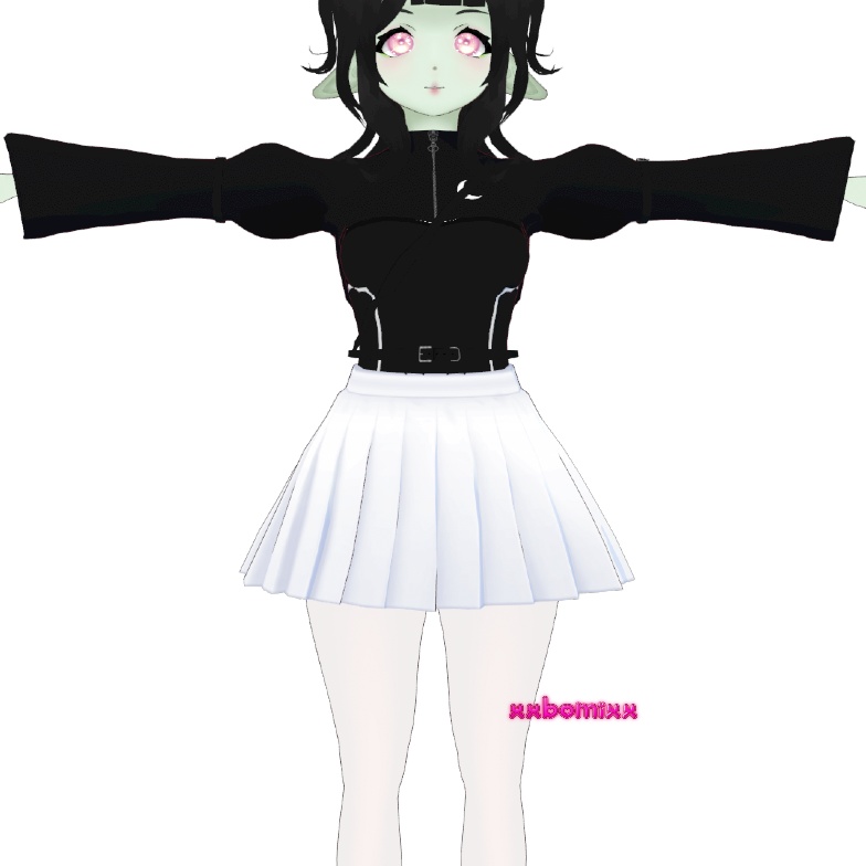 《 VRoid 》cyberpunk black bolero