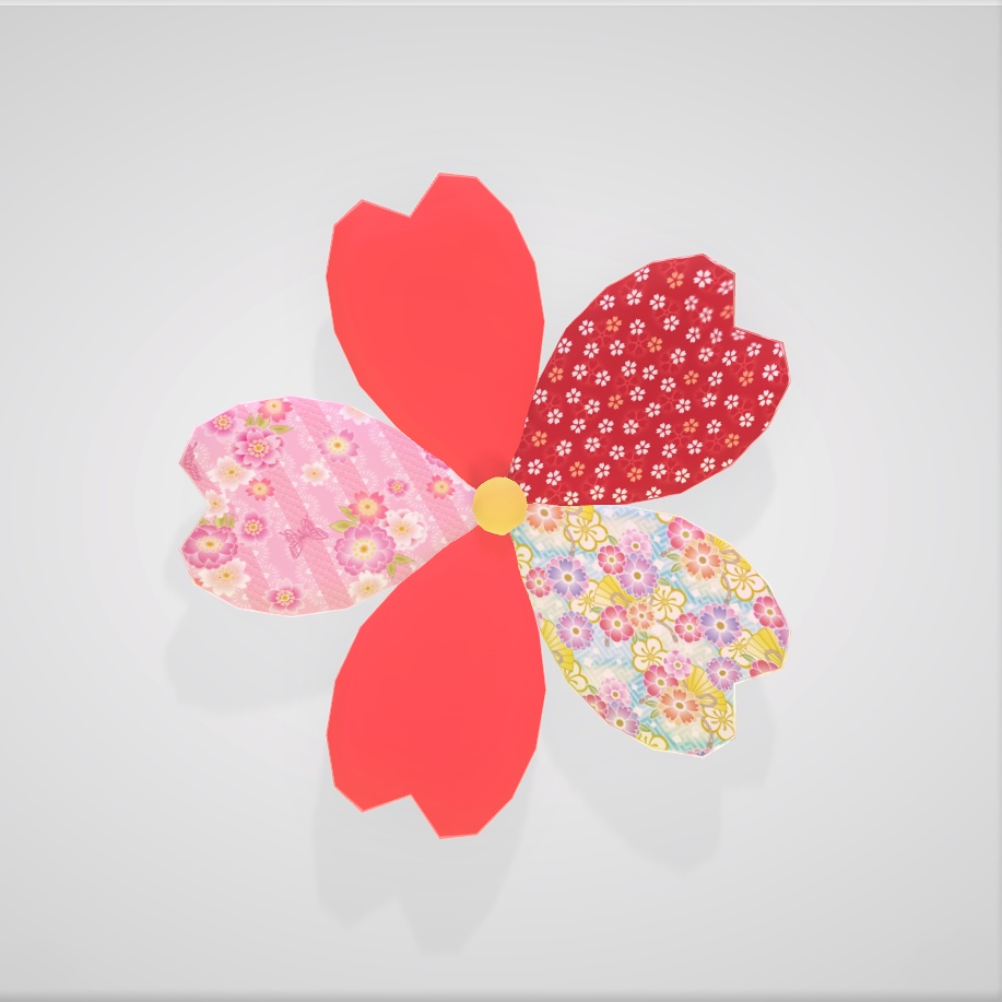 和風の桜型飾り