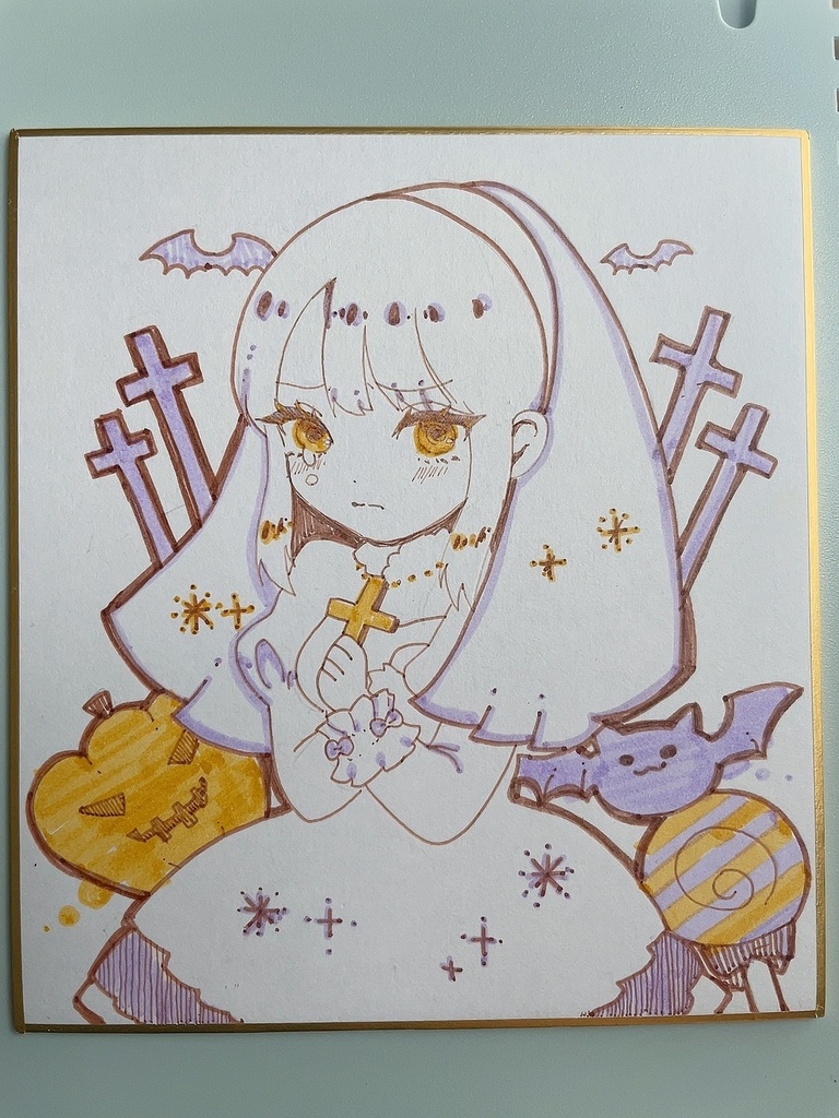 【手書き色紙】泣き虫シスター