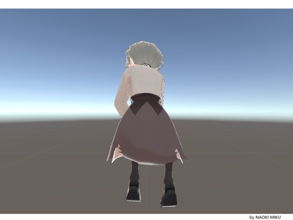 【無料】Unity 考える人風ポーズ