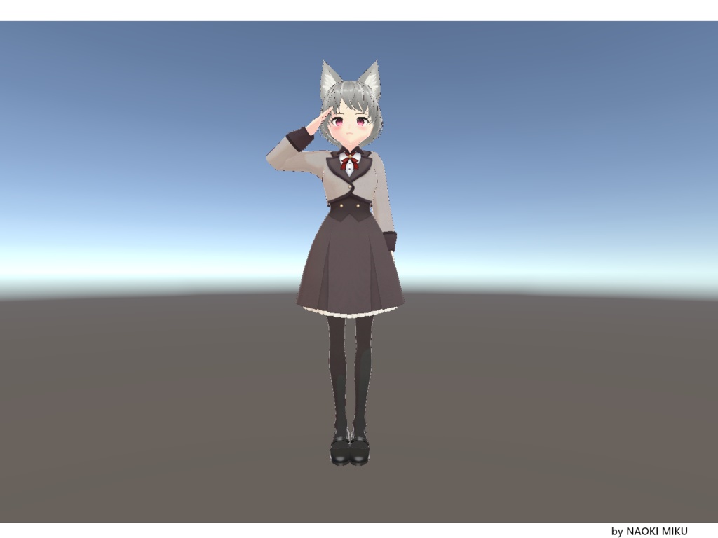 【無料】Unity 敬礼ポーズ