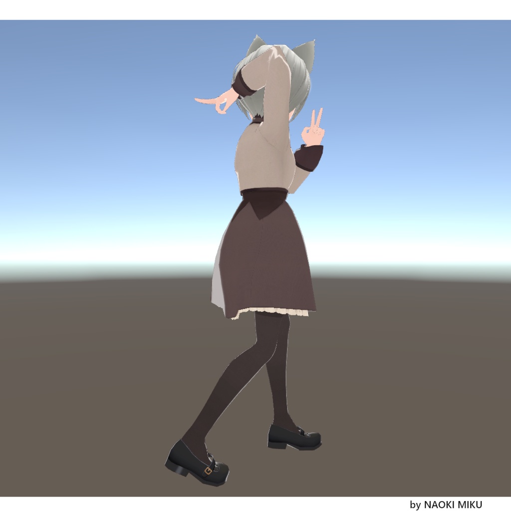 【無料】Unity グッバイ宣言しそうなポーズ