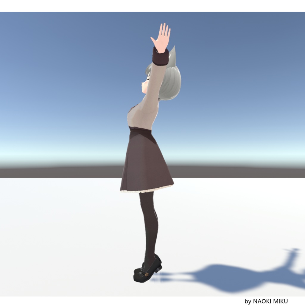 【無料】Unity 太陽万歳 風 ポーズ