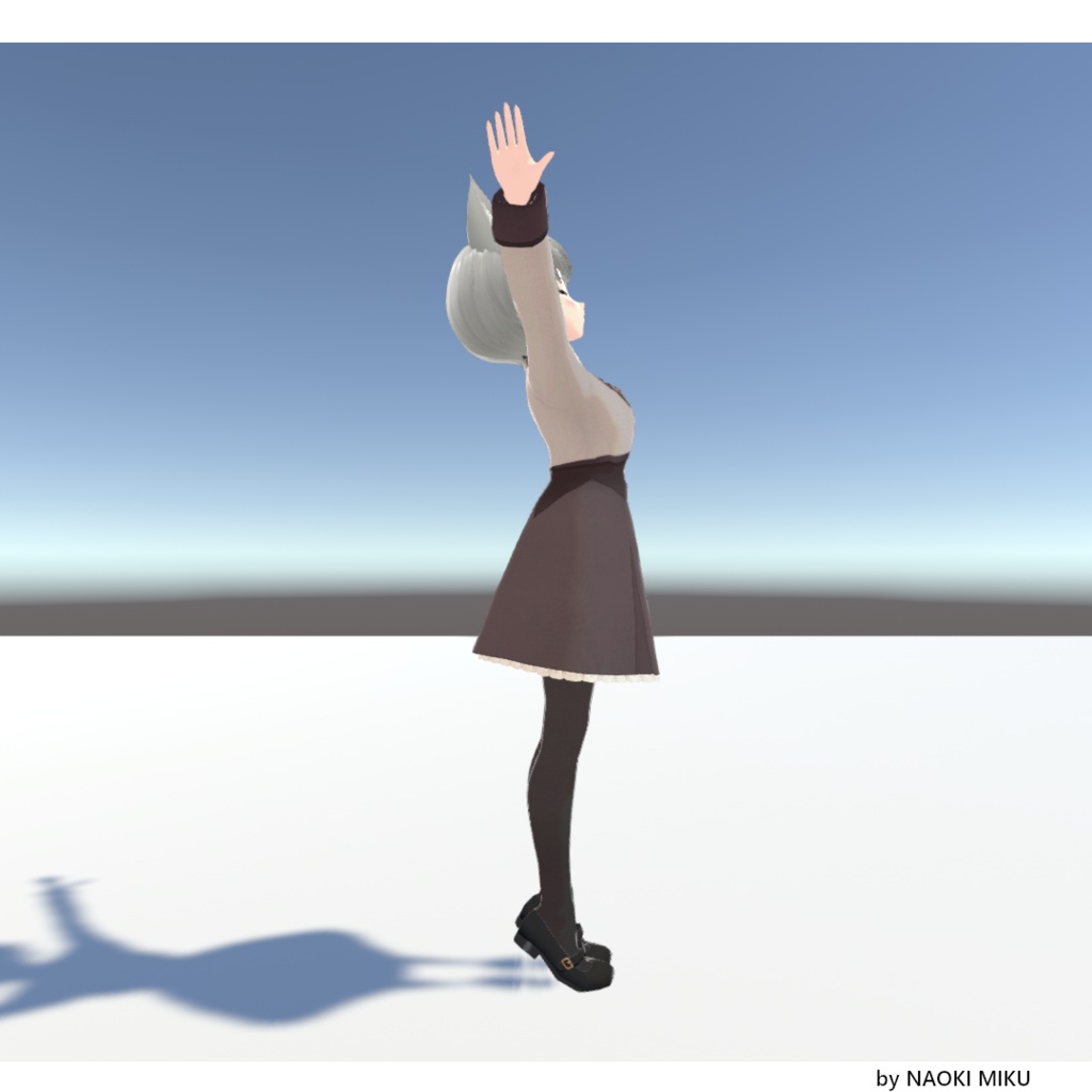 【無料】Unity 太陽万歳 風 ポーズ