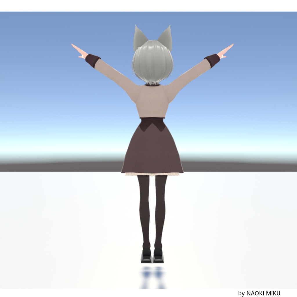 【無料】Unity 太陽万歳 風 ポーズ