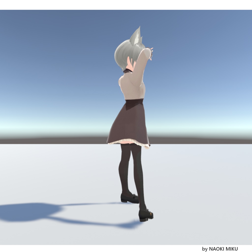 【無料】Unity 海馬がカードを掲げるときのポーズ