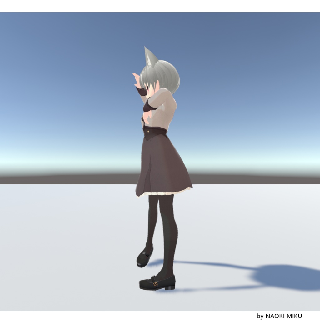 【無料】Unity 海馬がカードを掲げるときのポーズ