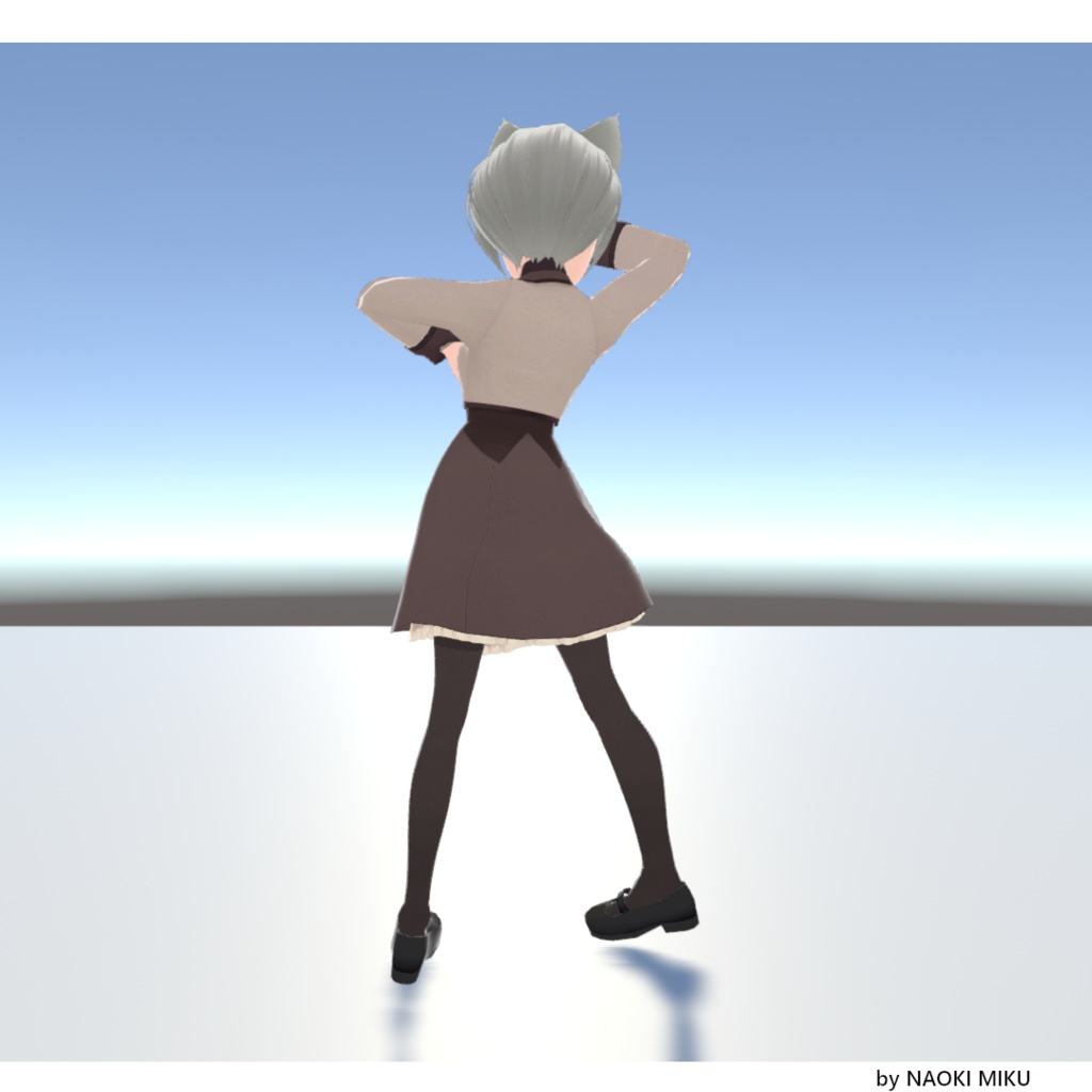 【無料】Unity 海馬がカードを掲げるときのポーズ