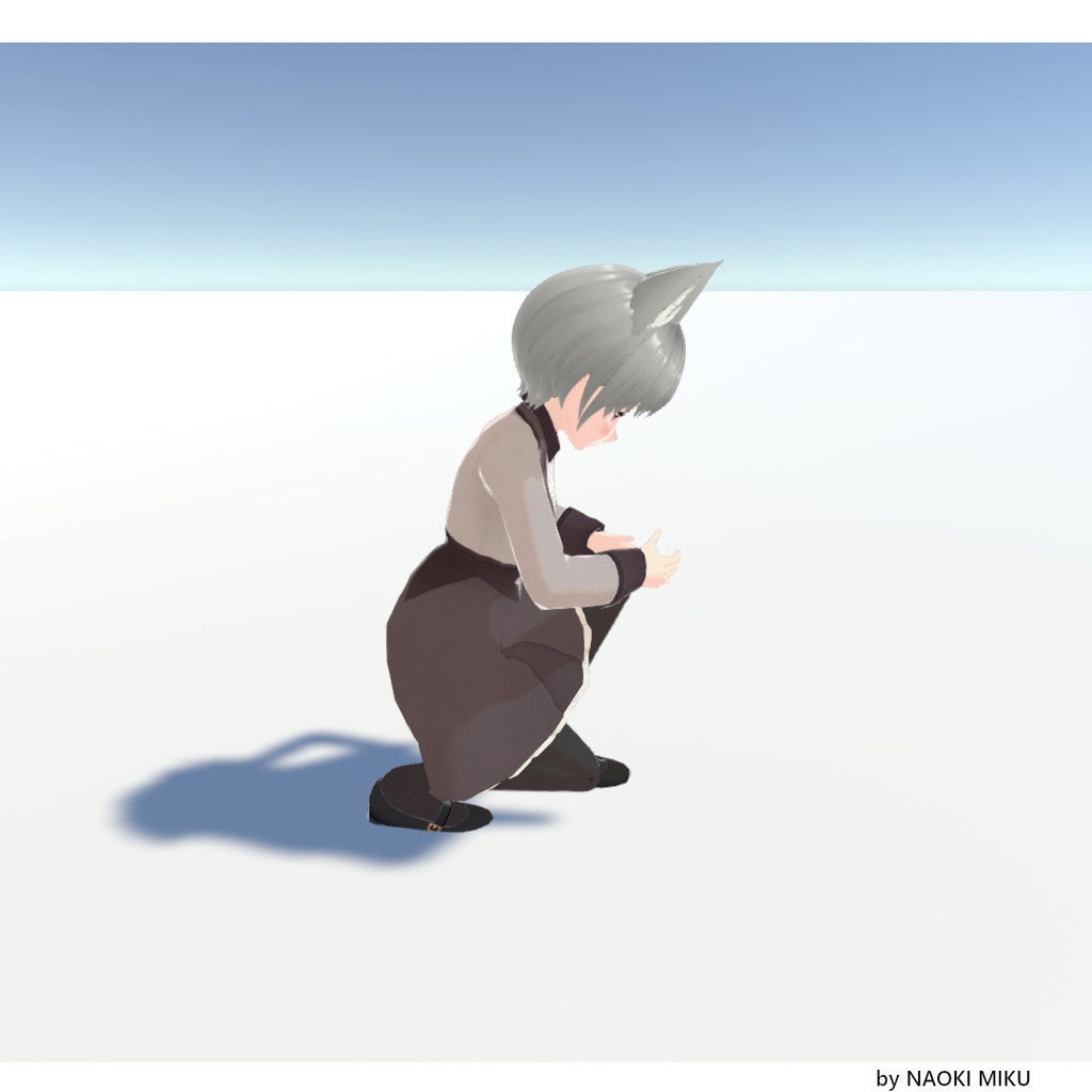 【無料】Unity 膝に矢を受けてしまってな ポーズ