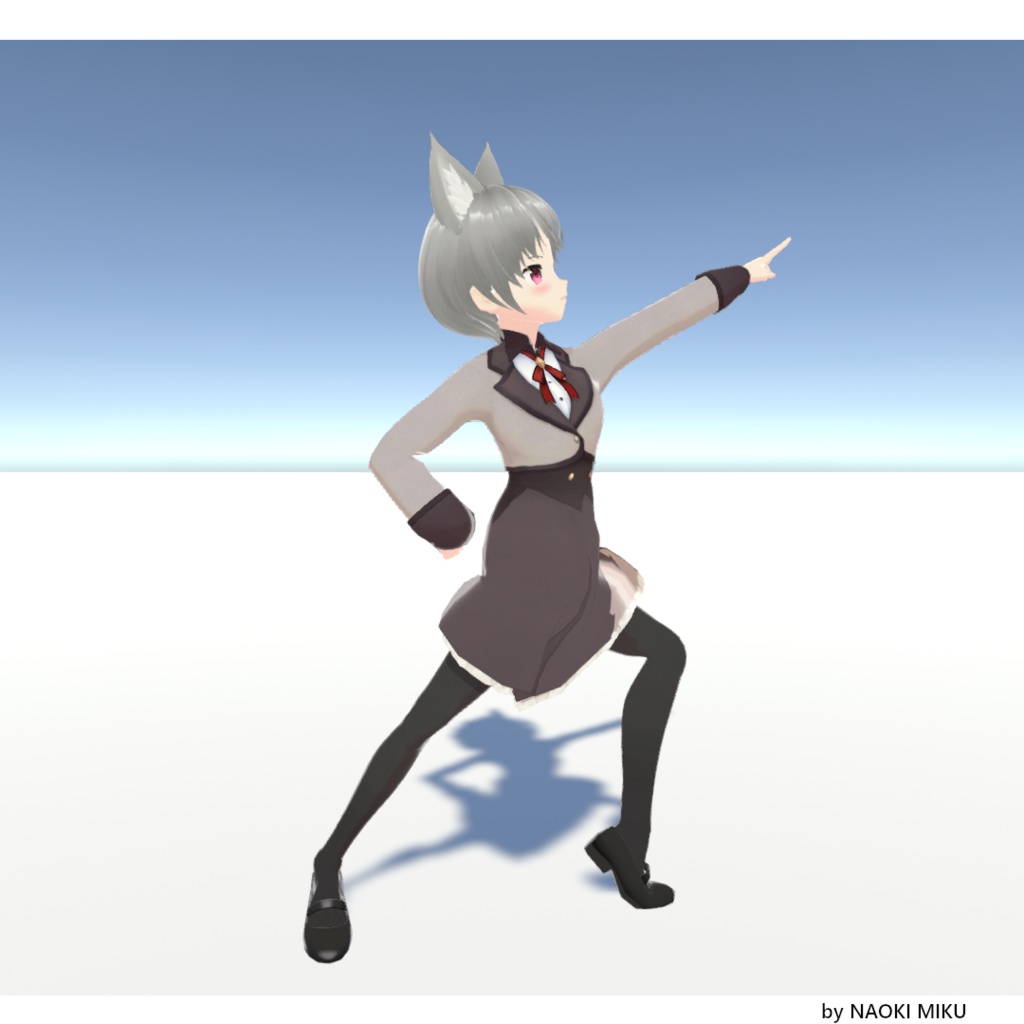 【無料】Unity ハレ晴レユカイのOPの最後 ポーズ