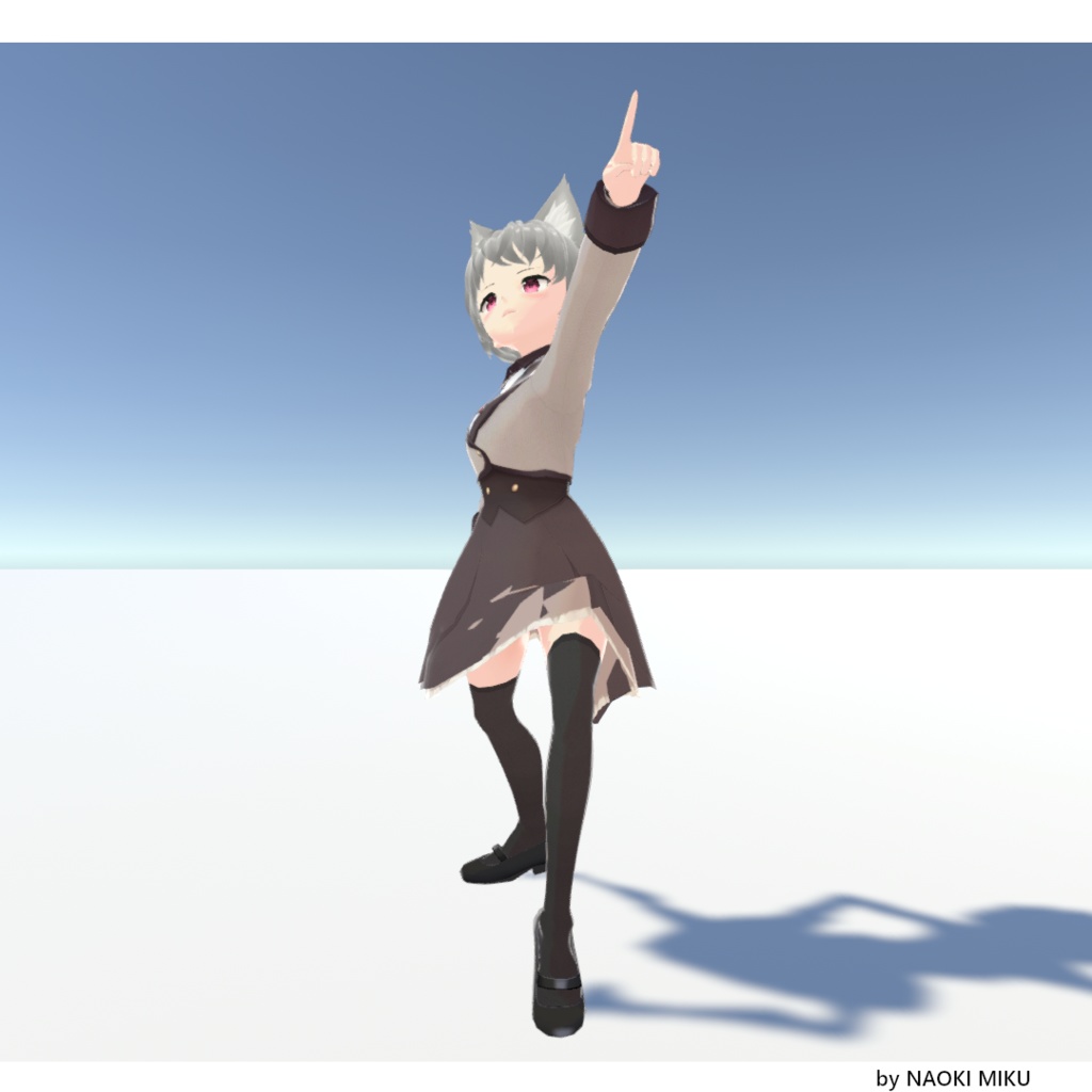 【無料】Unity ハレ晴レユカイのOPの最後 ポーズ