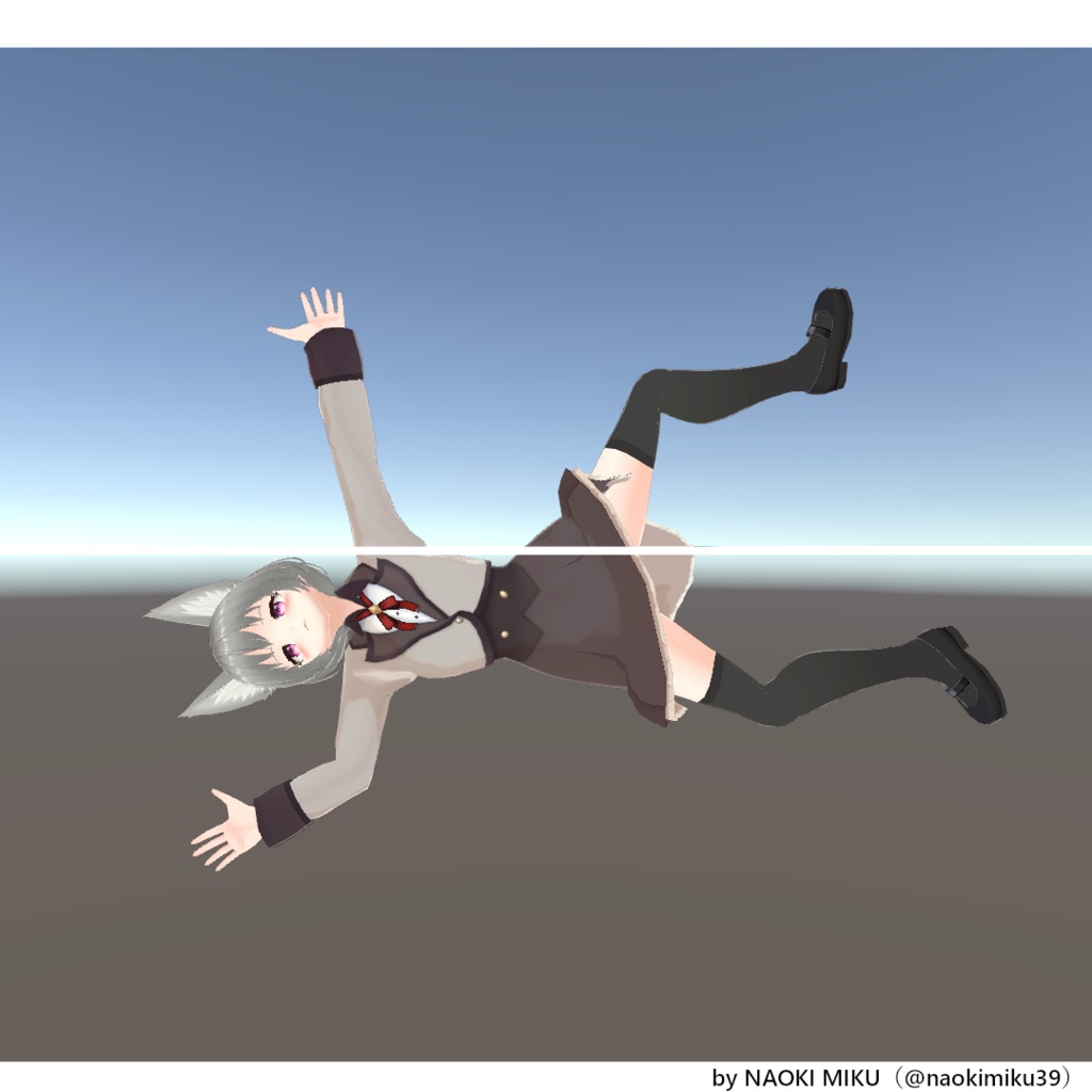 【無料】Unity もし感動しなかったら木の下に埋めて貰っても構わないよ ポーズ