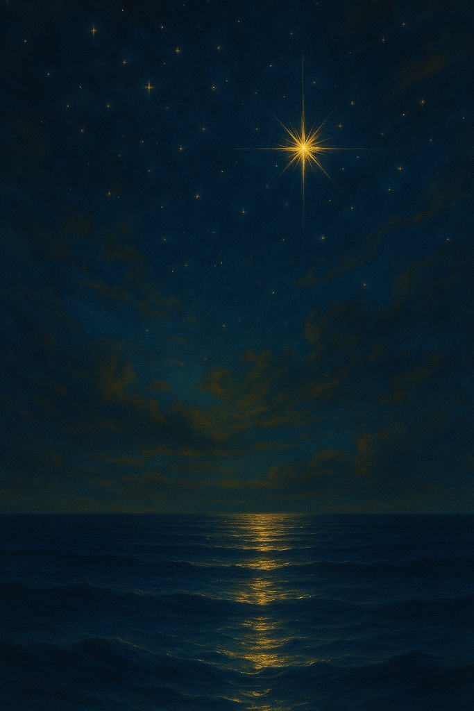 漫画背景素材集 Vol.3：夜の海（600px以下／商用利用OK）