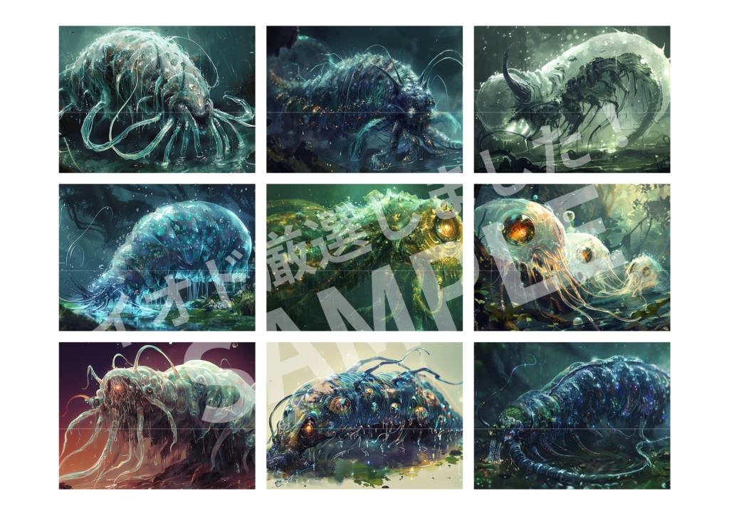 無料AI素材【神話生物】イオド