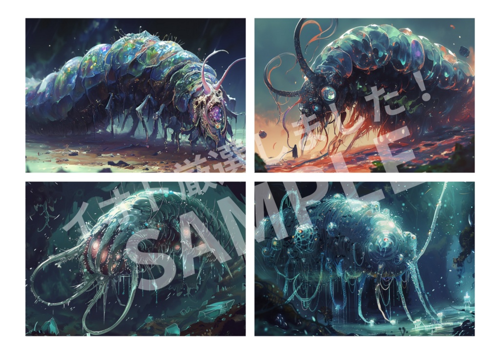 無料AI素材【神話生物】イオド