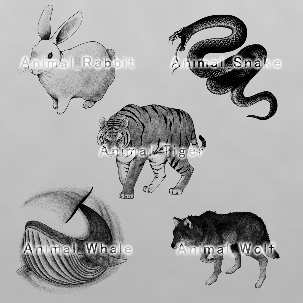 AnimalTattooSet